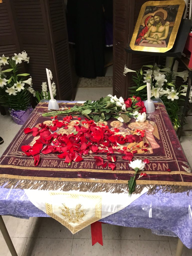 First Holy Week: Epitapheion Decorated
